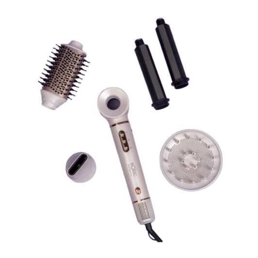Cepillo Modelador de aire SOLAC 6 en 1 Iónico Blast Style Pearl MD7406
