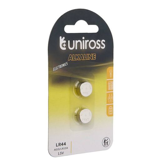Pack de 2 pilas UNIROSS LR 44