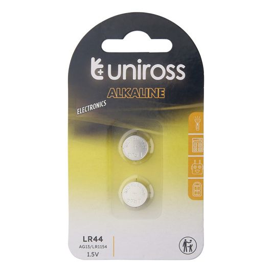 Pack de 2 pilas UNIROSS LR 44