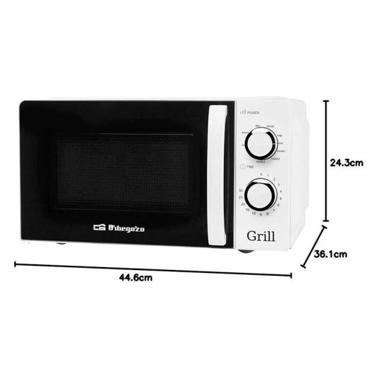 Microondas con Grill 20L ORBEGOZO MIG 2130 700W Blanco