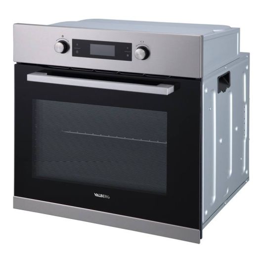 Horno de encastre Multifunción, 70L, limpieza Pirolítica, Pantalla, VALBERG MFO 70 P X CD