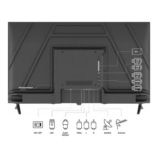 Smart TV 40' FHD, 3 Hdmi, Sistema Vidaa, EDENWOOD ED40T01FHD-RE