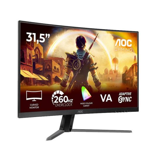Monitor Curvo AOC Gaming C32G42ZE 32 Pulgadas VA FHD 260Hz 0.3ms Adaptive Sync