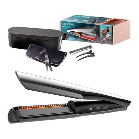 Cecotec Plancha de Pelo con Vapor e Infrarrojos Lisse iSteamy Elite. Alisado Perfecto sin Daños