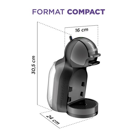 Cafetera cápsulas DOLCE GUSTO, 1500w, 1 taza, KRUPS YY5216FD MINI 