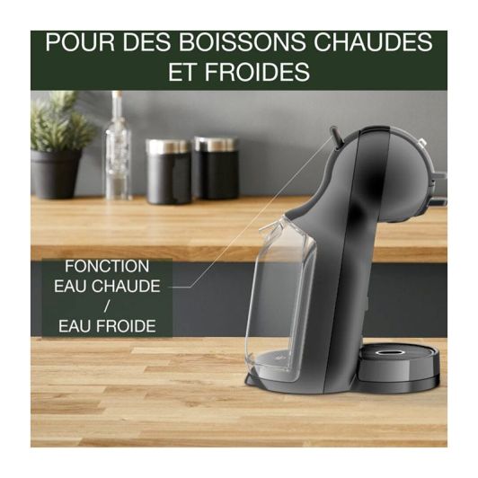 Cafetera cápsulas DOLCE GUSTO, 1500w, 1 taza, KRUPS YY5216FD MINI 