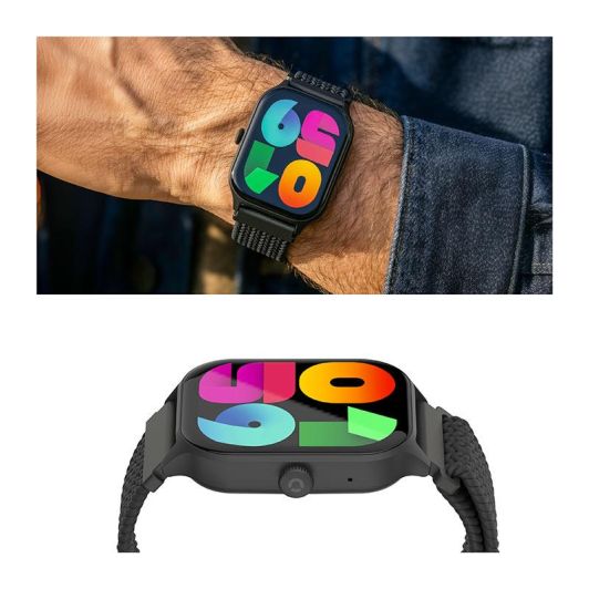 Reloj inteligente Echo Rainbow Mesh negro - 2 correas