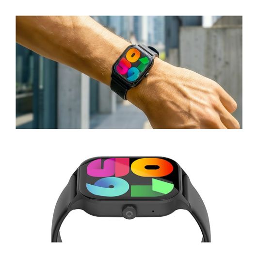 Reloj inteligente Echo Rainbow Mesh negro - 2 correas