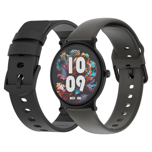 Reloj inteligente ECHO Rainbow Sunset negro - 2 correas