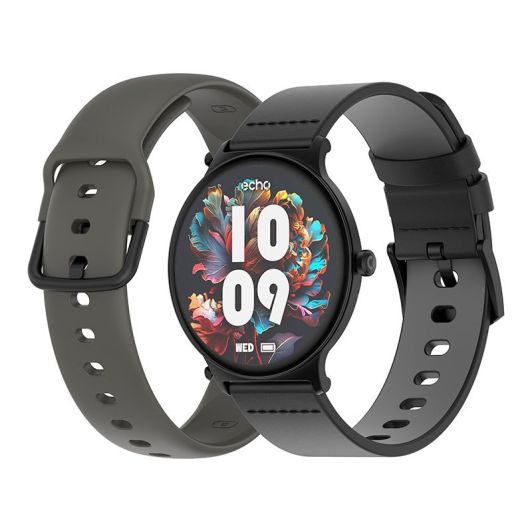Reloj inteligente ECHO Rainbow Sunset negro - 2 correas