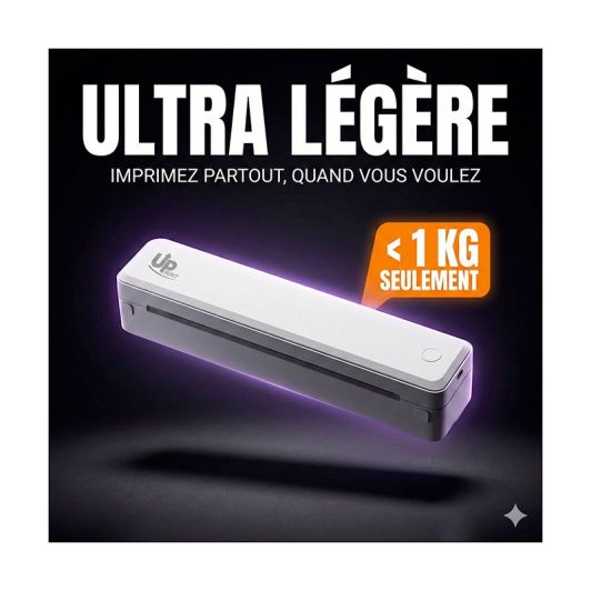 Impresora Portátil Térmica Upprint U8 A4 Bluetooth Sin Tinta Color Negro