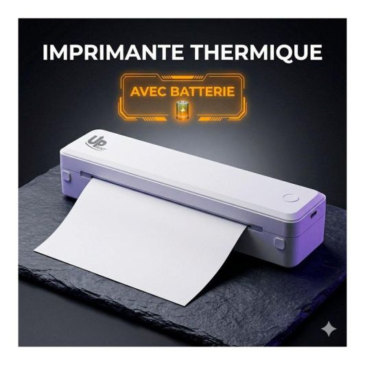 Impresora Portátil Térmica Upprint U8 A4 Bluetooth Sin Tinta Color Negro