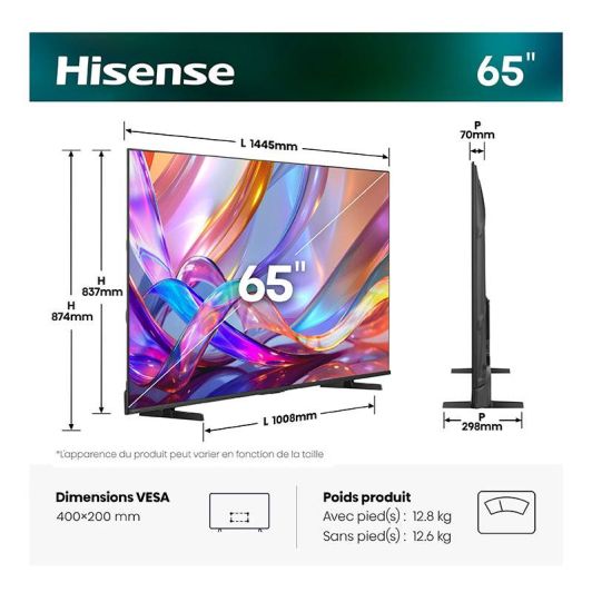 HISENSE Smart TV QLED 65