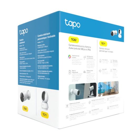 Pack de cámaras de vigilancia TP LINK TC82 + TC71 para interior y exterior 