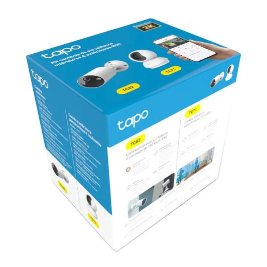 Pack de cámaras de vigilancia TP LINK TC82 + TC71 para interior y exterior 