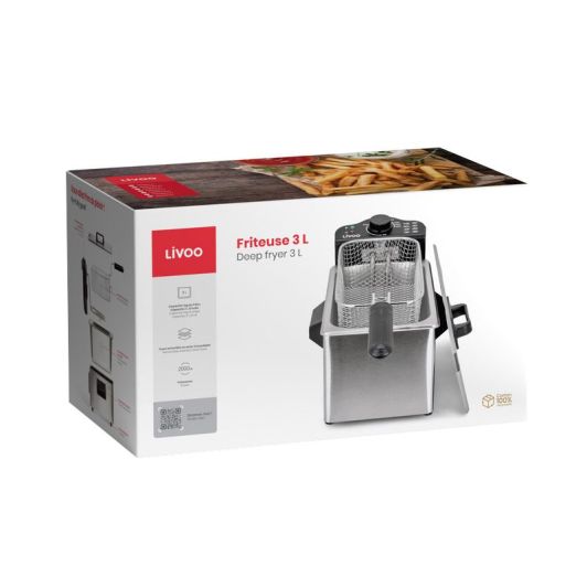 Freidora LIVOO 3L inox