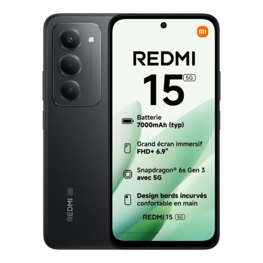 Movil XIAOMI REDMI 15 5G 256Gb Negro