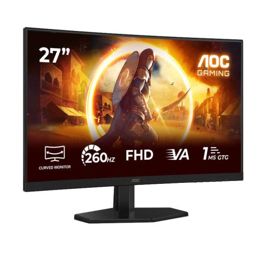 Monitor Curvo AOC Gaming C27G42ZE 27 Pulgadas VA FHD 240Hz 0.3ms Adaptive Sync