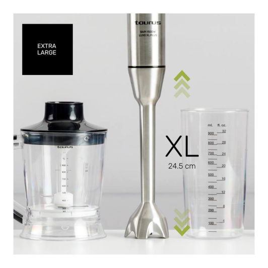 Batidora de mano, 1500w, 20 velocidades, TAURUS BAPI 1500 LUXE XL