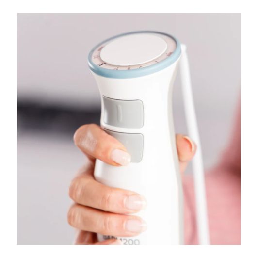 Batidora de mano - TAURUS BAPI 1200 PURE, 1200 W, 20 velocidades, Blanco