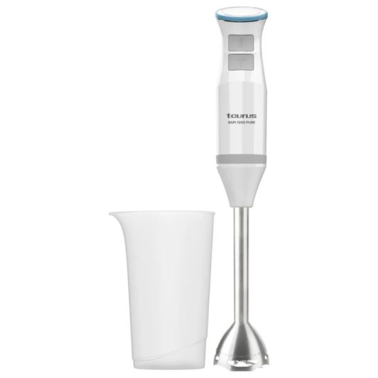 Batidora de mano - TAURUS BAPI 1200 PURE, 1200 W, 20 velocidades, Blanco