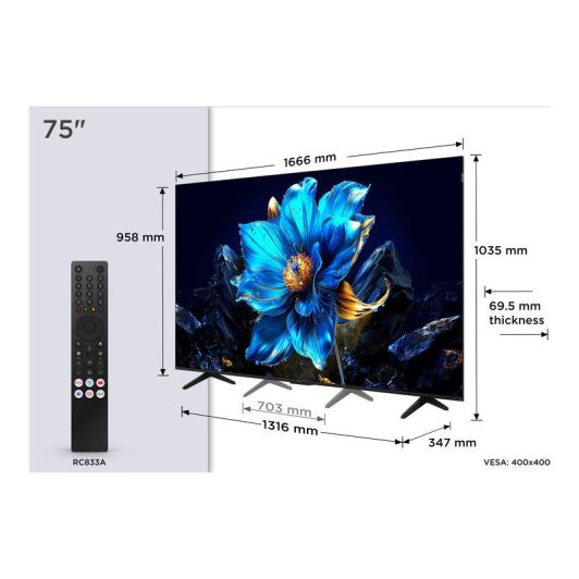 TV QLED TCL 75P7K 75