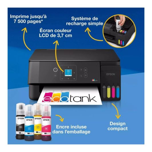 Impresora Multifunción EPSON Ecotank ET-2921 Wi-Fi Sin Cartuchos 3 en 1