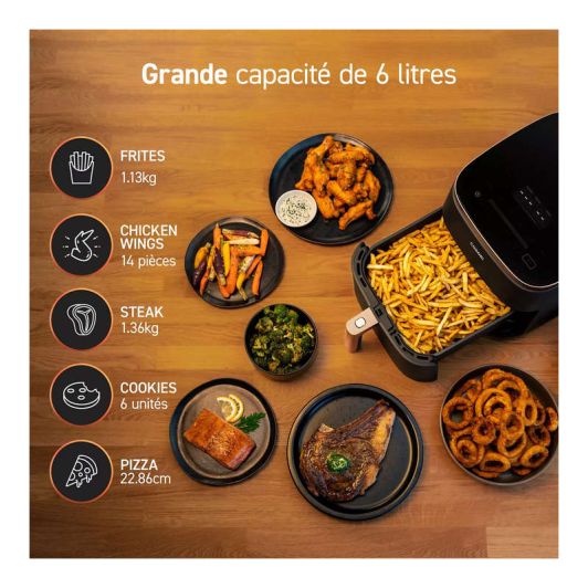 Air Fryer Turbo Blaze 6L, Freidora de Aire sin Aceite 9 en 1, Doble Resistencia, 1725w,Cosori 