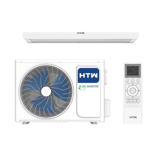 Aire Acondicionado Split 1x1, 3000 Frigorías, ideal 25-30m2, con WiFi, Inverter A++ HTW HTWS035IX75B 