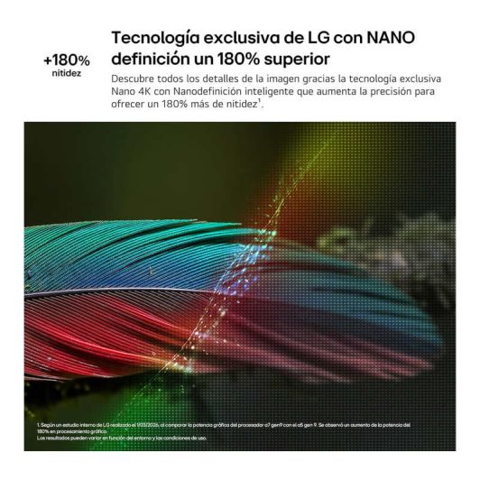 Televisor LG NanoCell 50U7005H de 50 pulgadas 4K UHD Smart TV WebOS HDR10 AI Sound Pro