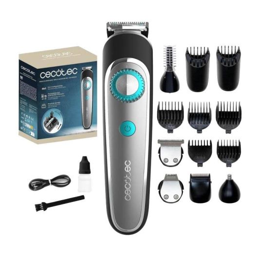 Barbero Recortabarba a Batería, Multifunciones, Peines 3-20 Mm, Autonomía 60min, CECOTEC  Precisioncare Multigrooming Trimmer 6 En 1