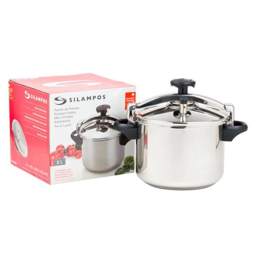 Olla a presión SILAMPOS 8L. acero inoxidable