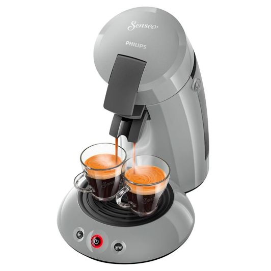 Cafetera Cápsulas SENSEO, 1450w, 2 tazas, color gris PHILIPS HD6553/71