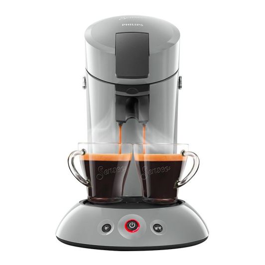 Cafetera Cápsulas SENSEO, 1450w, 2 tazas, color gris PHILIPS HD6553/71
