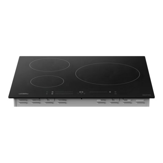 Placa inducción 3 zonas, 8100w, control táctil slider, VALBERG IH 3 TB DAS343C