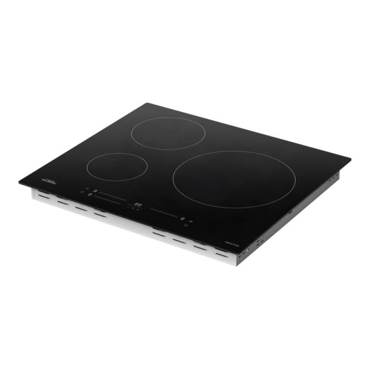 Placa inducción 3 zonas, 8100w, control táctil slider, VALBERG IH 3 TB DAS343C