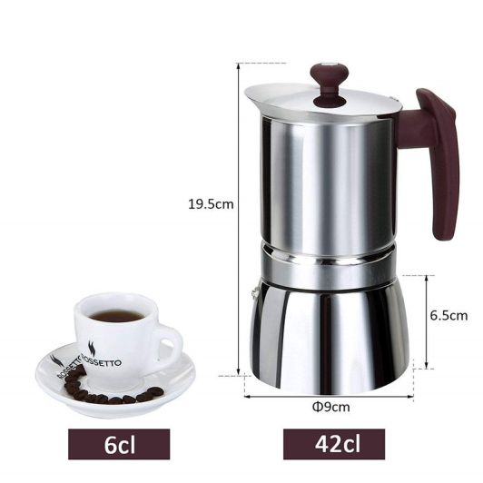 Cafetera italiana para 6 tazas