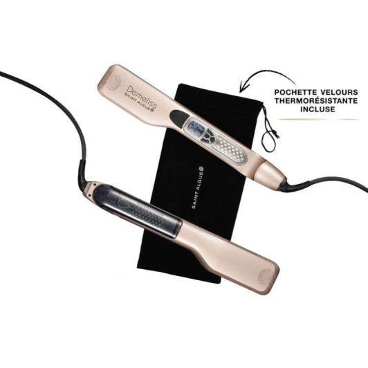 Plancha alisadora de pelo de vapor SAINT ALGUE Demeliss Titanio 85W temp. 150/230 grados