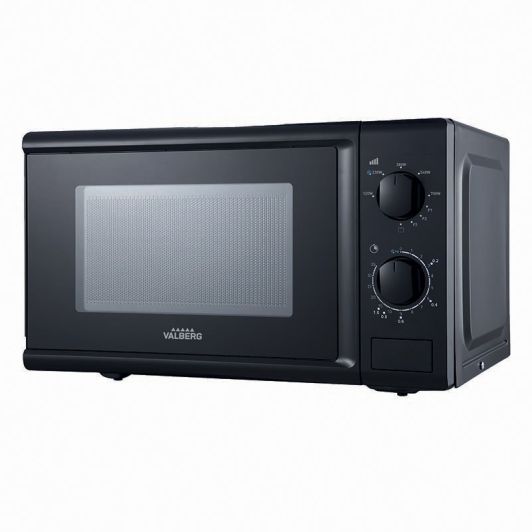Microondas 20L 700w, con Grill 1000W, Negro, Mecánico VALBERG MWO 20 GM K343C