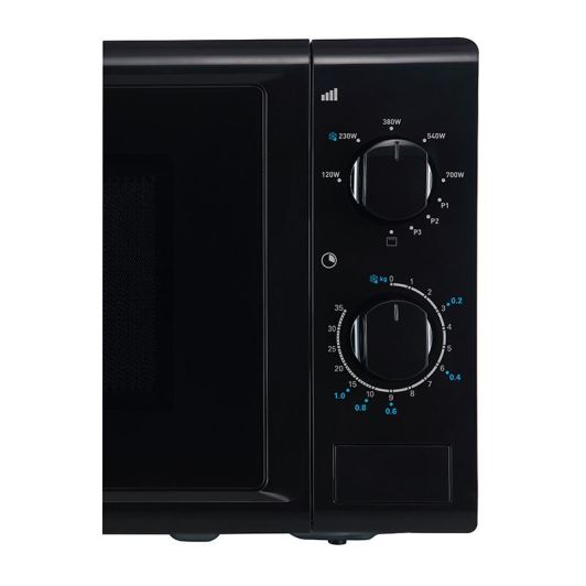 Microondas 20L 700w, con Grill 1000W, Negro, Mecánico VALBERG MWO 20 GM K343C