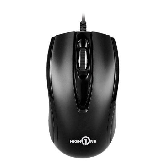 Ratón con cable HIGH ONE MWD01B USB Negro