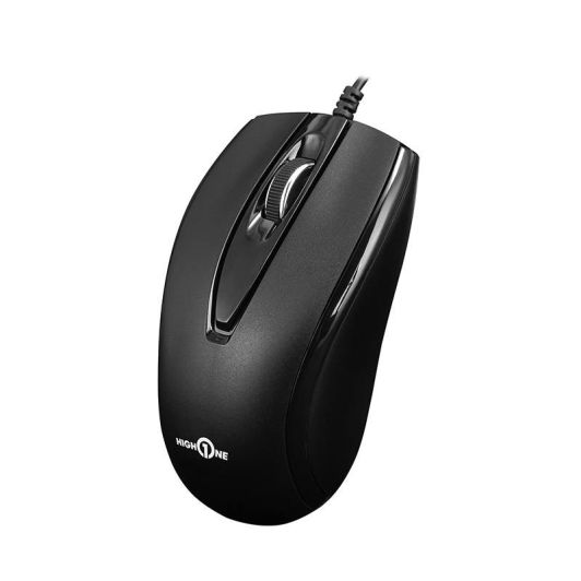 Ratón con cable HIGH ONE MWD01B USB Negro
