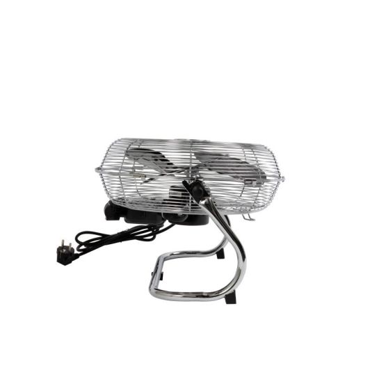 Ventilador de Suelo Industrial VALBERG 40W 30 cm de Diámetro 3 Velocidades Inclinación Ajustable Cromado