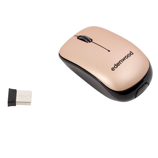 Ratón Inalámbrico EDENWOOD MMSBG01 USB Color Champaña
