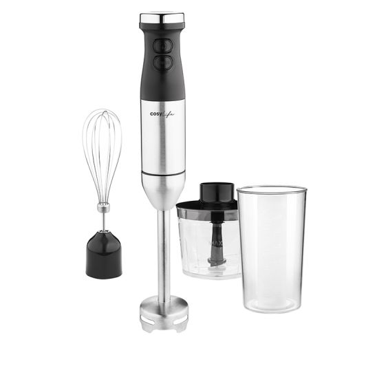 Batidora Mano Cosylife CL-SHB600SSX 600 W Inox/Negro - Accesorios Incluidos 