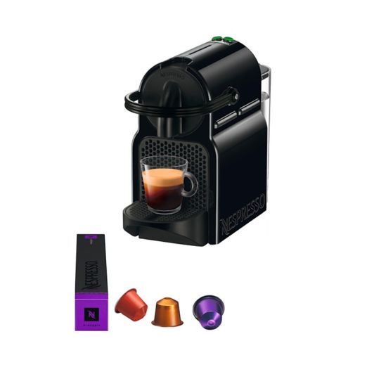 Cafetera Cápsulas NESPRESSO, 19 bares, 1260w, DELONGHI Inissia EN80 negro