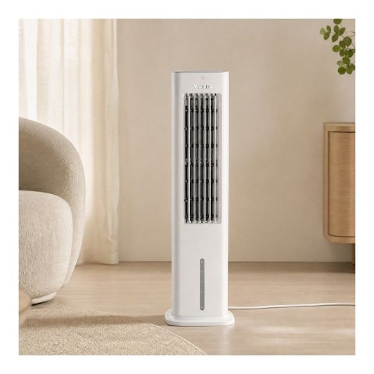 Climatizador Evaporativo VALBERG DSKOOL-21 con Depósito de Agua 3 Velocidades 348m³/h Función Humidificador Oscilante Blanco