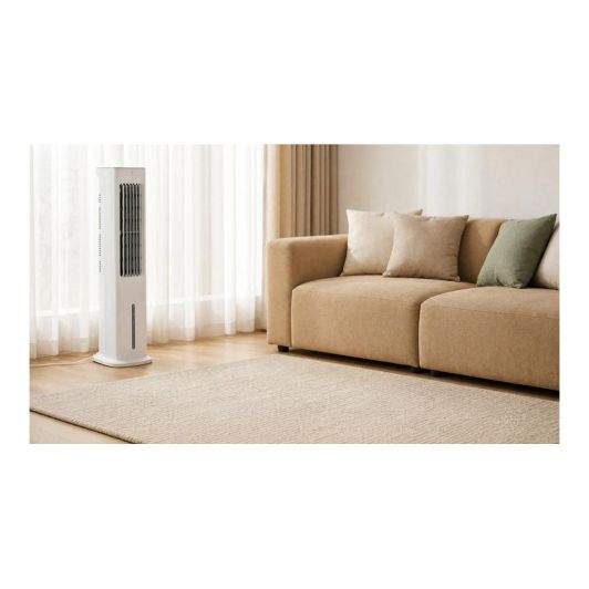 Climatizador Evaporativo VALBERG DSKOOL-21 con Depósito de Agua 3 Velocidades 348m³/h Función Humidificador Oscilante Blanco