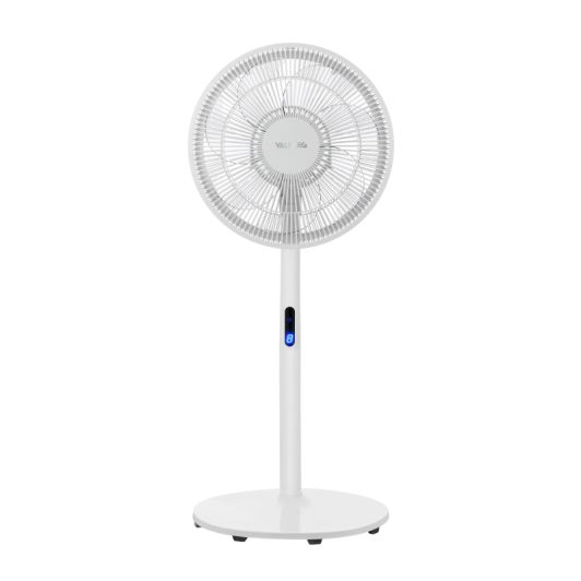 Ventilador de Pie 45W 3 Velocidades Silencioso Blanco/Gris VALBERG U-GO-Fresh