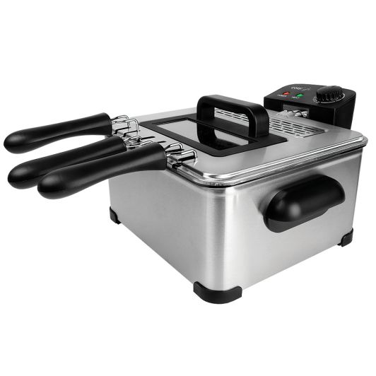 Freidora de Aceite COSYLIFE CL-FR4.5 Inox 4,5 Litros 2000W Acero Inox